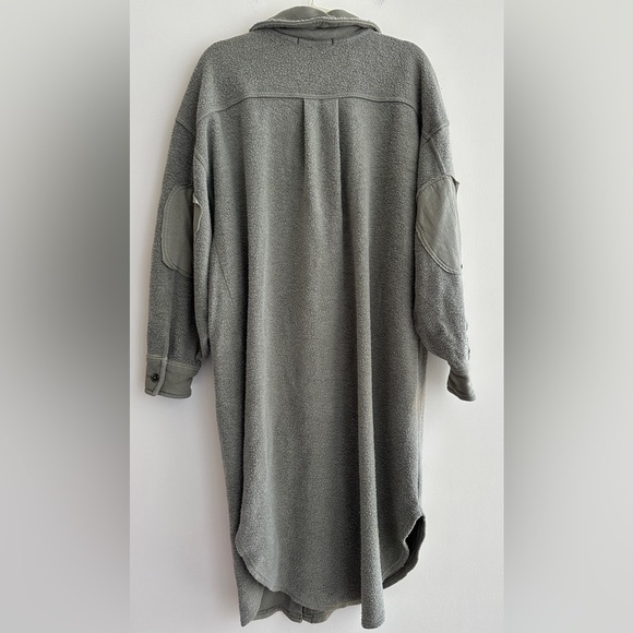 We The Free Ruby Oversized Shirt Jacket, Size XS, Olive Green - Picture 14 of 16